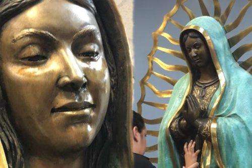 Mary statue crying 