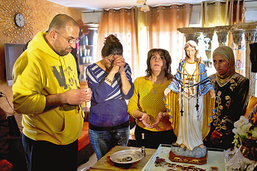 Mary statue crying in the church the reason is a mystery