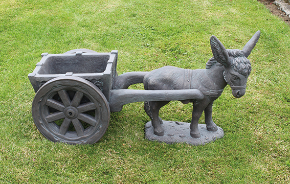 donkey garden statue