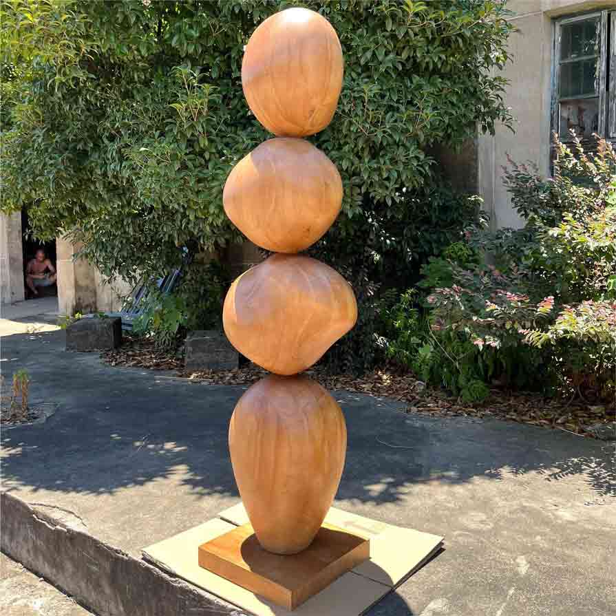 Bulk supply of modern abstract wood sculptures to create unique hotel decoration art