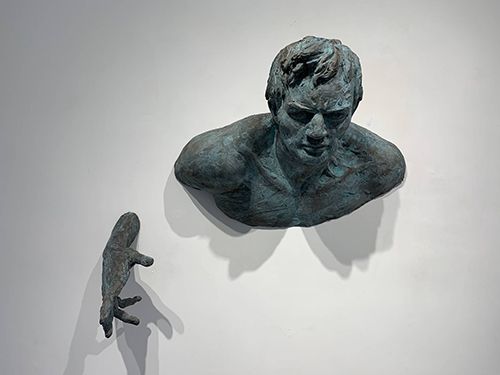 Matteo Pugliese Sculpture, body art sculpture, wall decoration