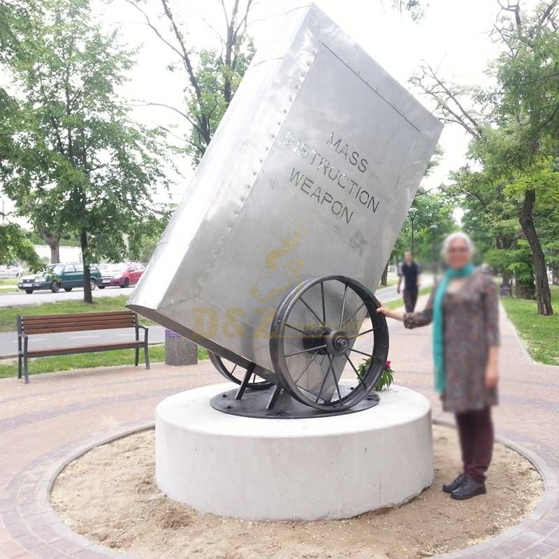 Large public book sculpture for city decoration