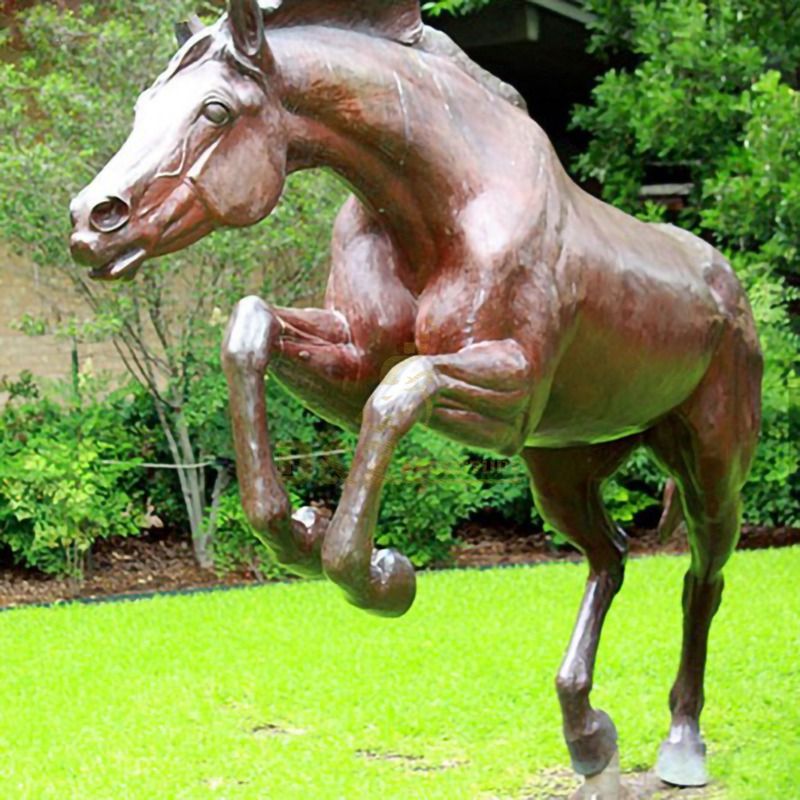 Life Size Copper Metal Antique Brass Bronze Horse Statue For Garden OAH-02