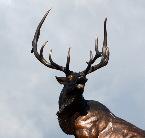 life size elk statue