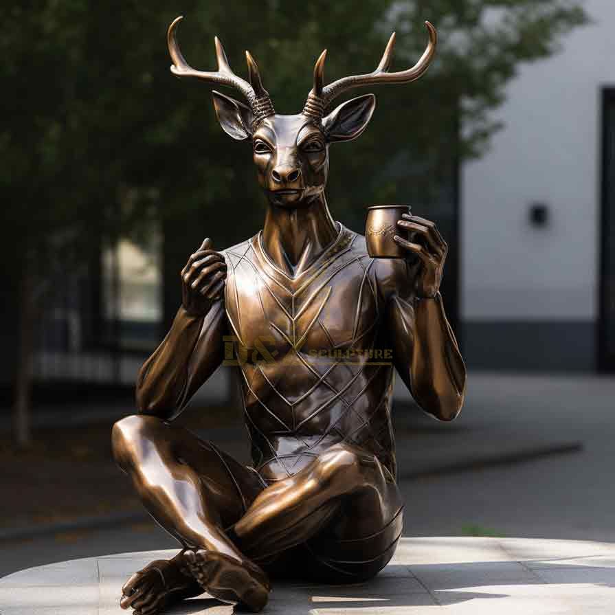 abstract deer statue