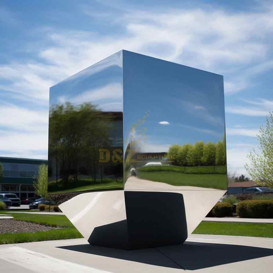 Modern Stainless Steel Cubes Sculpture Sales