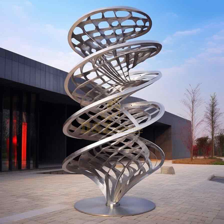 Abstract Hollow Metal Stainless Steel Art Sculpture DZ-462