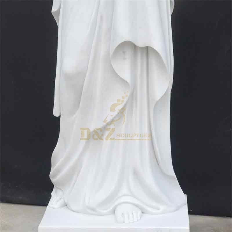 Life size white marble Virgin Mary praying statue for sale DZ-469