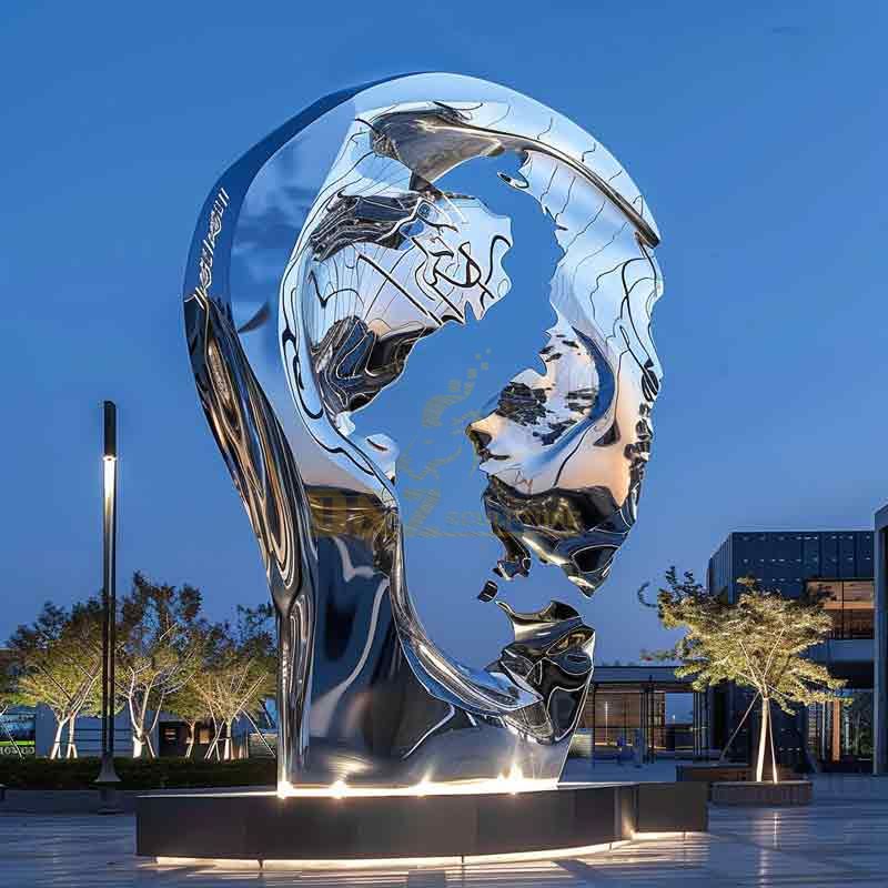 Saudi Arabia modern large urban public metal art sculpture, development theme DZ-470