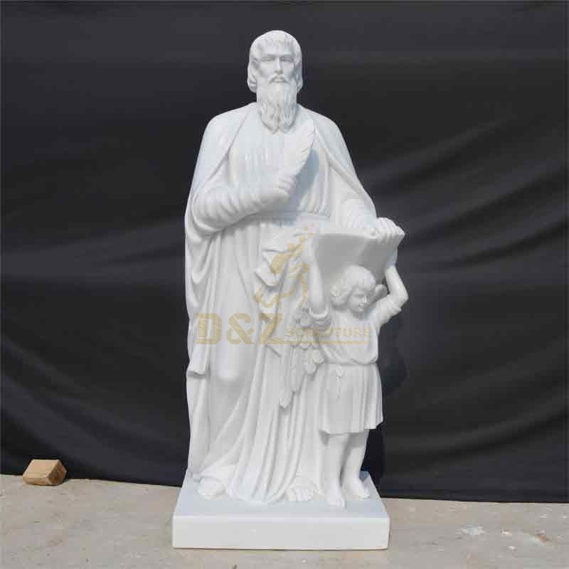 White marble Jesus with cherub statue for sale DZ-472