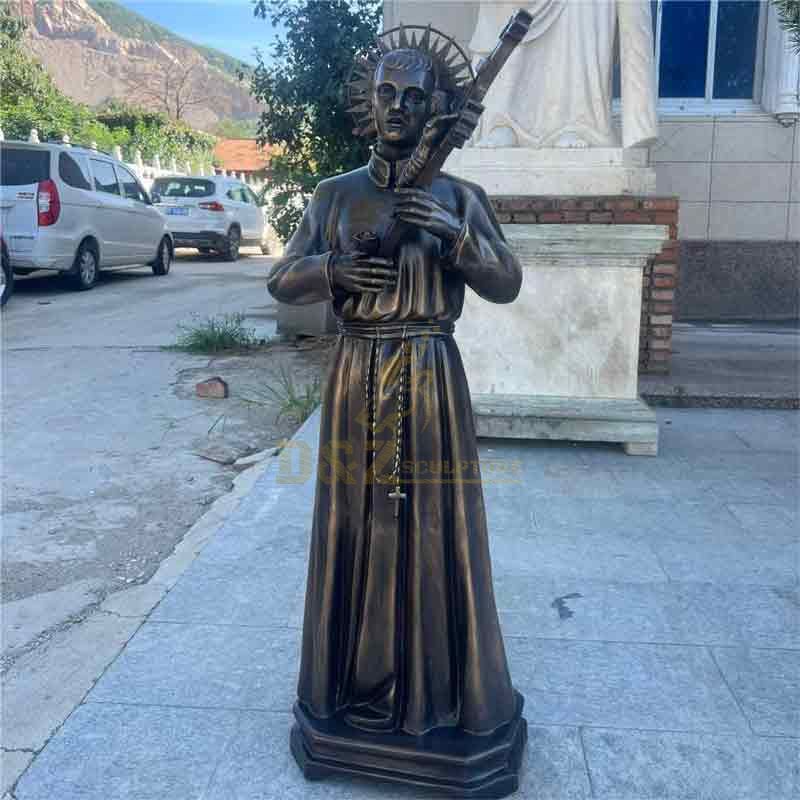 Life-size bronze Saint Gerard Majella statue for sale DZ-477