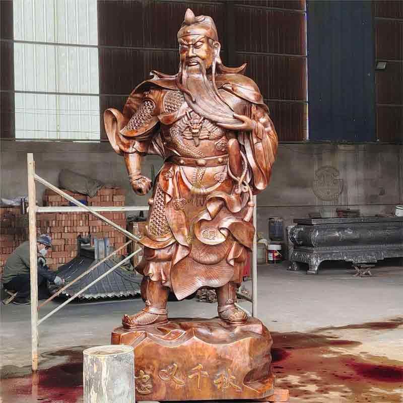 Chinese Bronze Guan Gong Yu Statue for Sale DZ-486