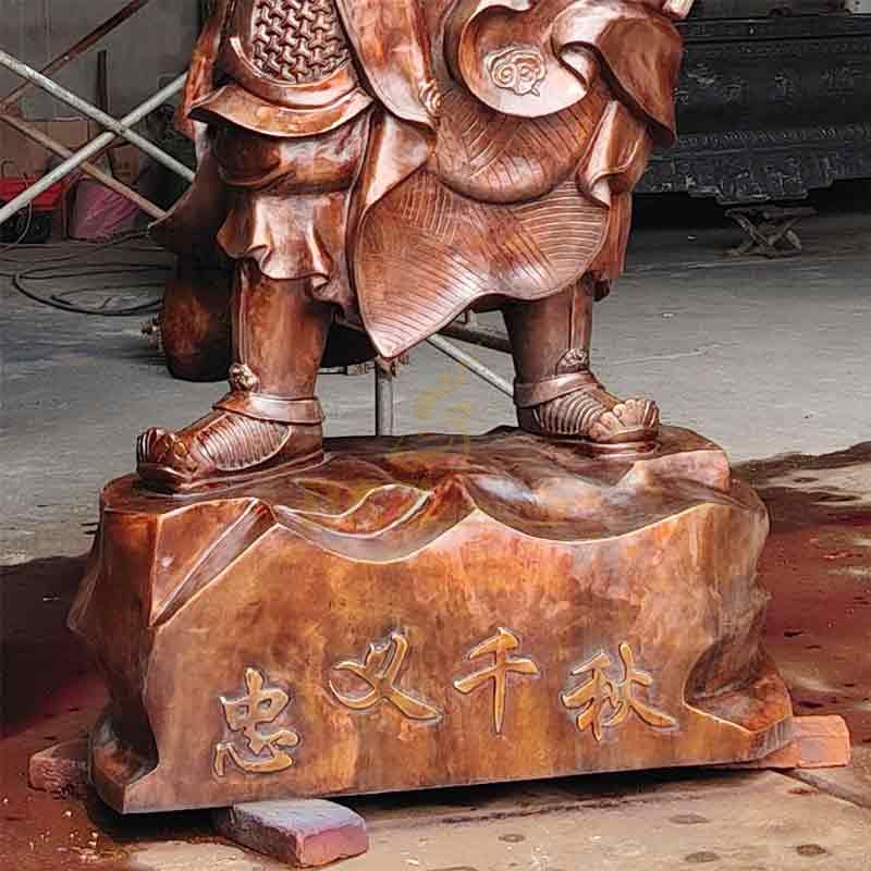 Chinese Bronze Guan Gong Yu Statue for Sale DZ-486