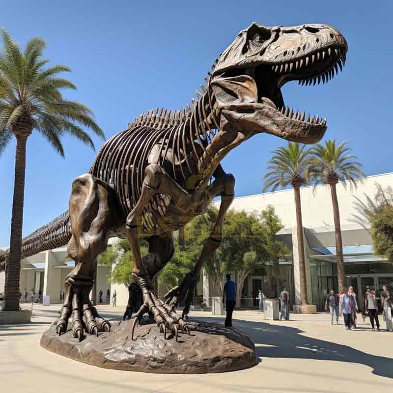 Large Bronze Dinosaur Skeleton and Dinosaur Statue for Sale DZ-500