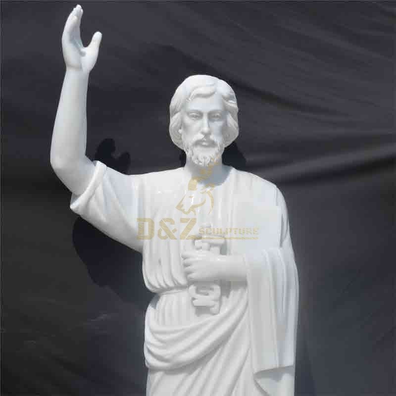 White Marble Saint Joseph the Carpenter Statue for Sale DZ-507