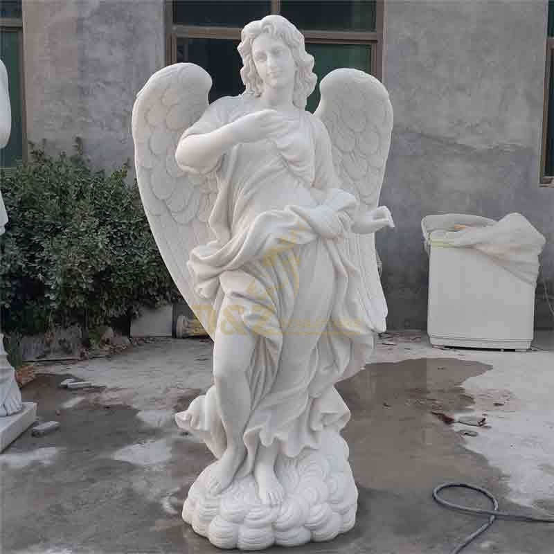 Life Size White Marble Greek Guardian Angel Statue For Sale DZ-509