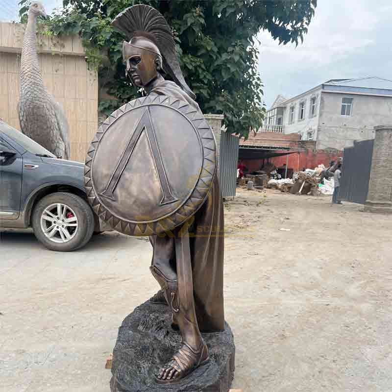 Life size bronze Greek Spartan warrior statue for sale DZ-513