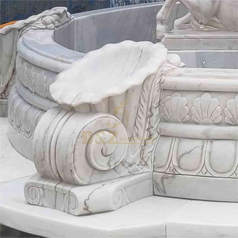 Large White Marble Pegasus Fountain Sculpture for Sale DZ-515