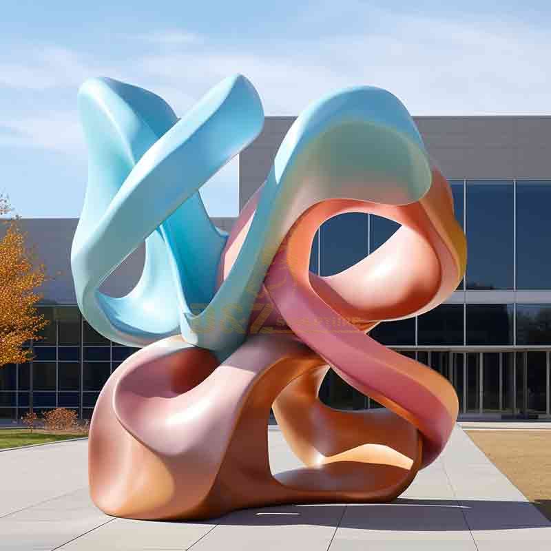 Colorful large modern abstract metal art sculpture DZ-539