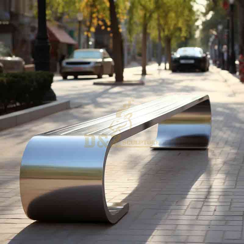 Modern outdoor metal benches for sale in bulk customization DZ-544