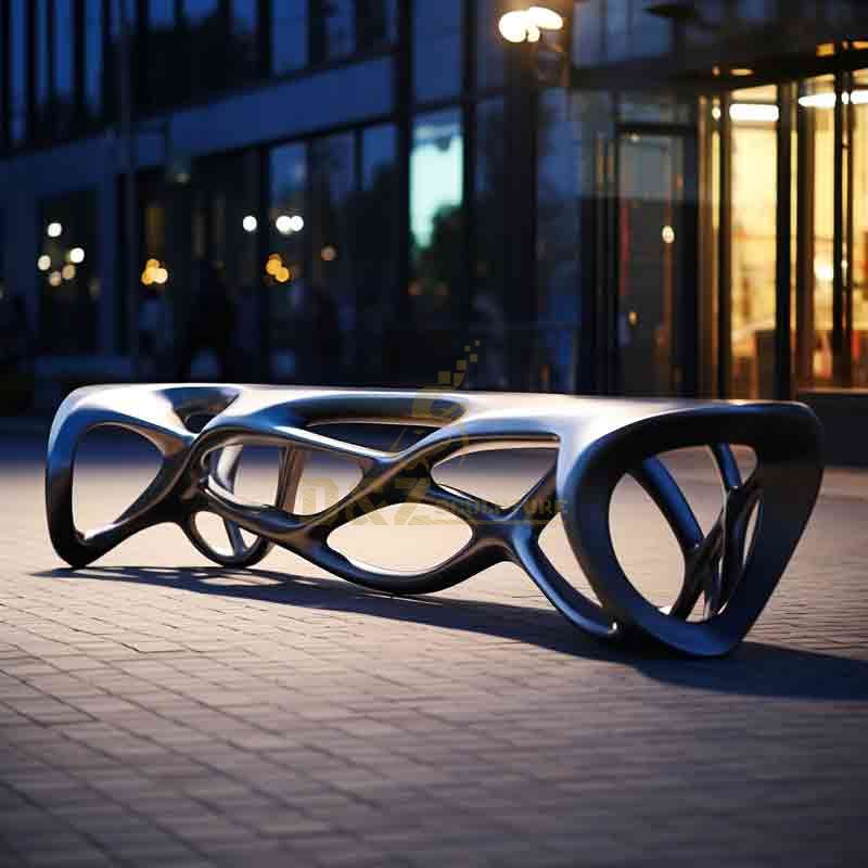 Modern outdoor metal benches for sale in bulk customization DZ-544