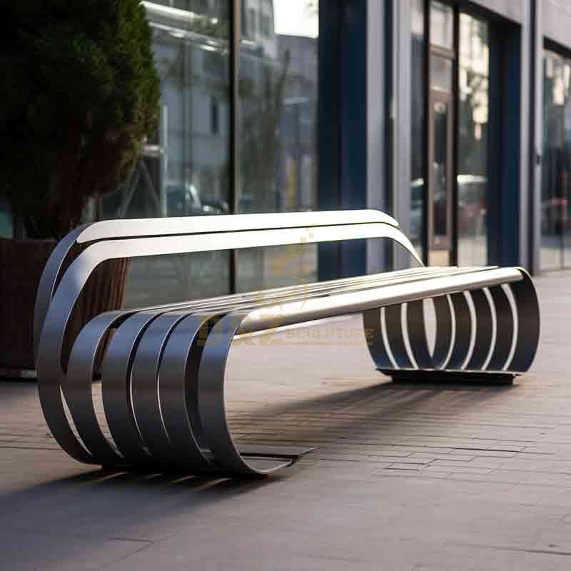 Modern outdoor metal benches for sale in bulk customization DZ-544