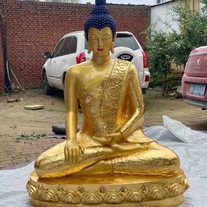 Thai bronze gilded Buddha statue for sale DZ-563