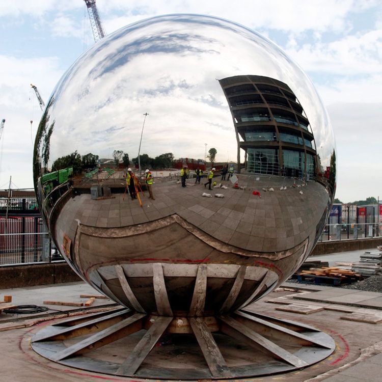 Outdoor Metal Stainless Steel Globe Sculpture for Sale