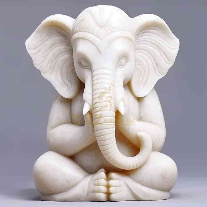 Yoga meditating elephant statue