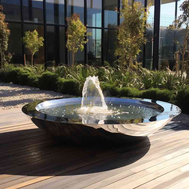 Outdoor Garden Large Metal Water Bowl Fountain Sculpture for Sale DZ-570