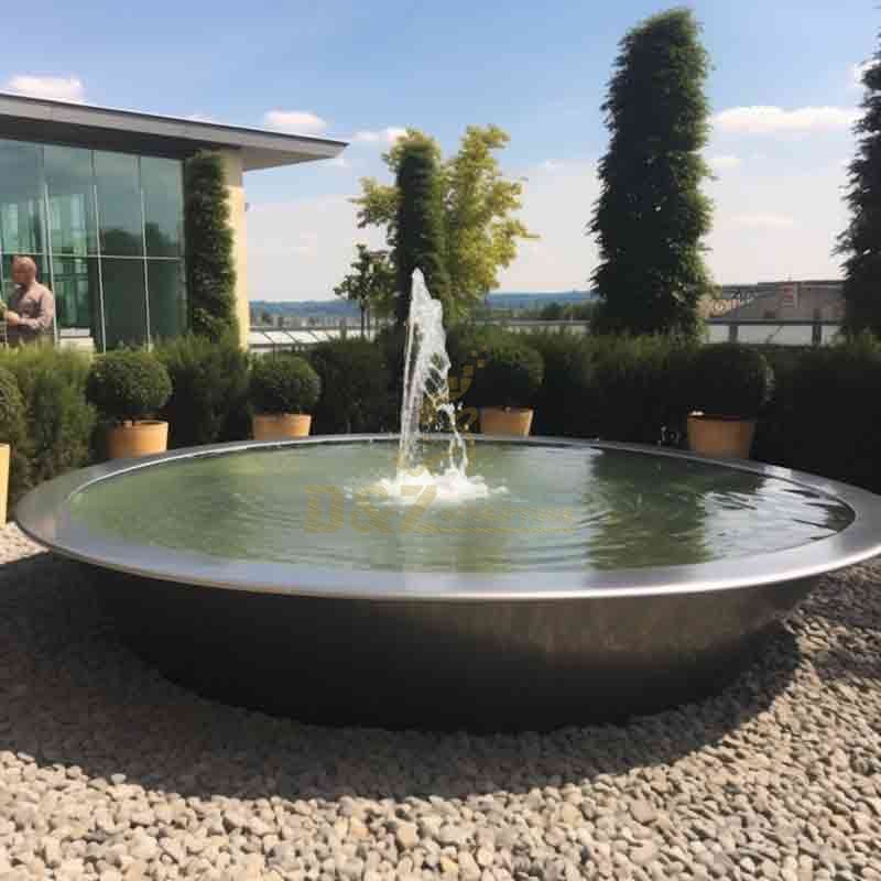 Outdoor Garden Large Metal Water Bowl Fountain Sculpture for Sale DZ-570