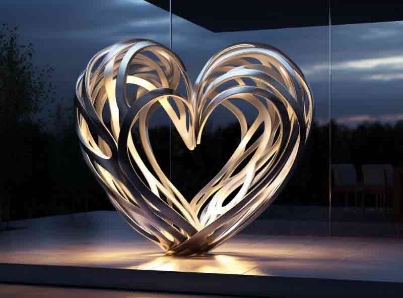 25 Beautiful Heart Sculptures to Express Love