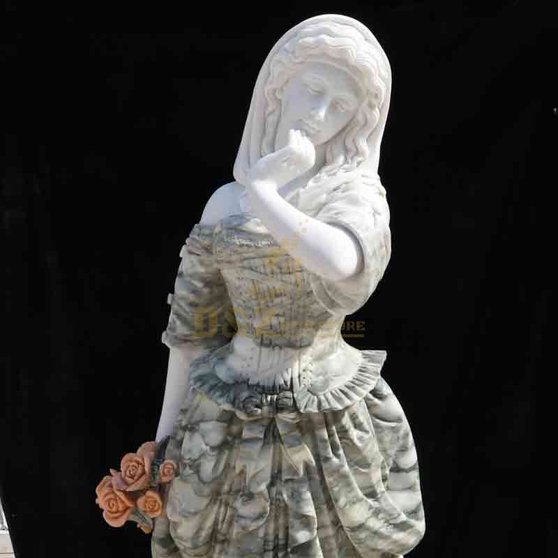 European style victorian lady marble statue for sale DZ-575