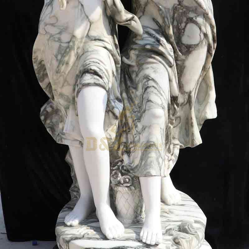 Garden Life Size Two Sisters Marble Statue For Sale DZ-582