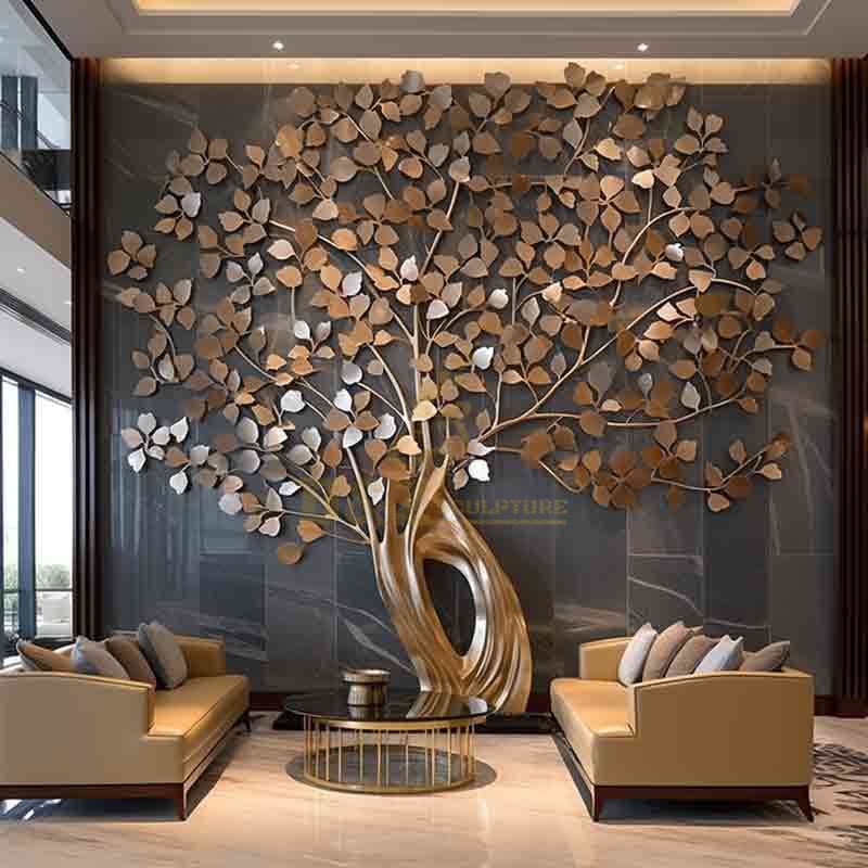 Large Metal Tree Wall Sculpture Metal Wall Art Decor DZ-585