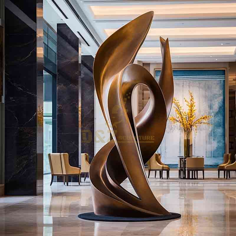 Modern abstract bronze art sculpture for hotel project DZ-611