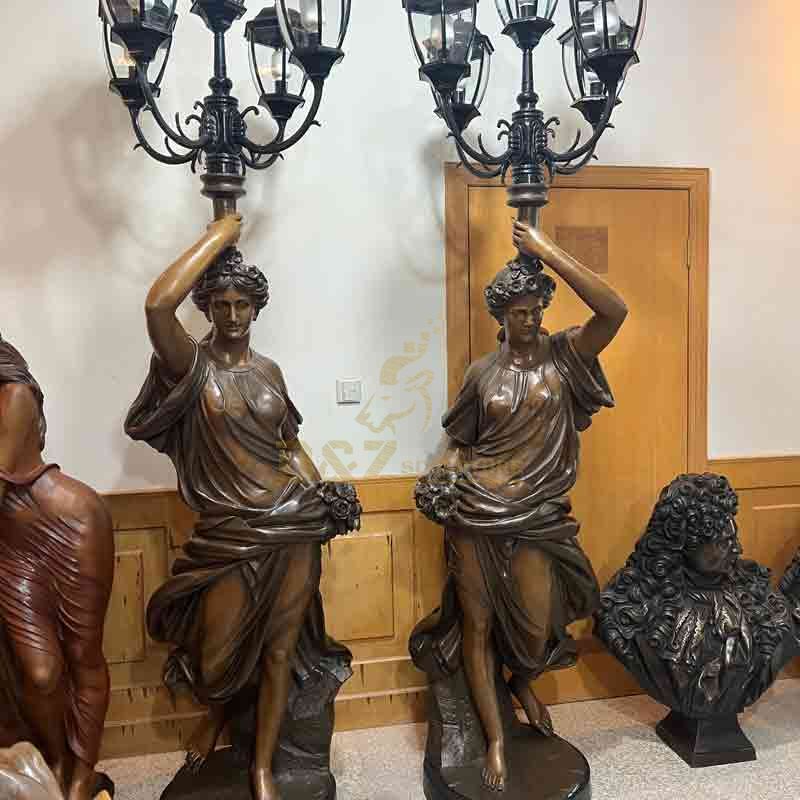 lady statue floor lamp