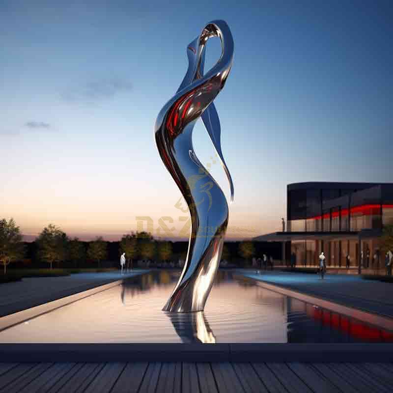 metal dancer sculpture