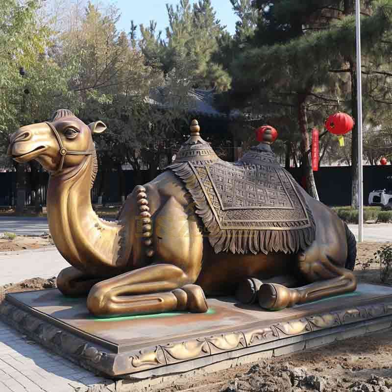 bronze camel sculpture