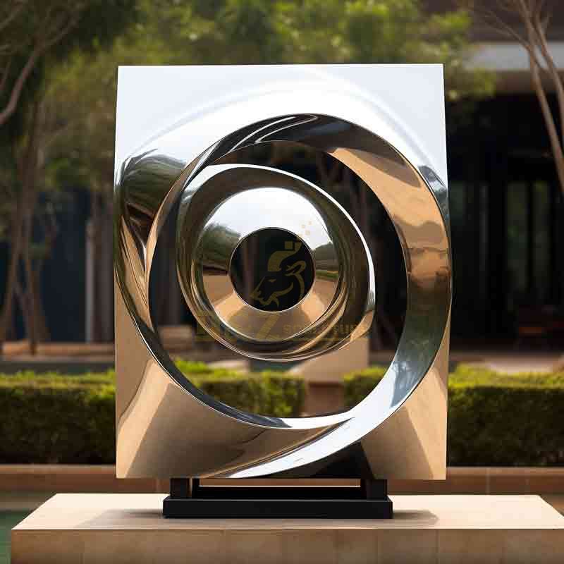 Stainless steel abstract big eye sculpture DZ-627