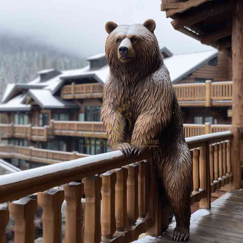 metal bear sculpture