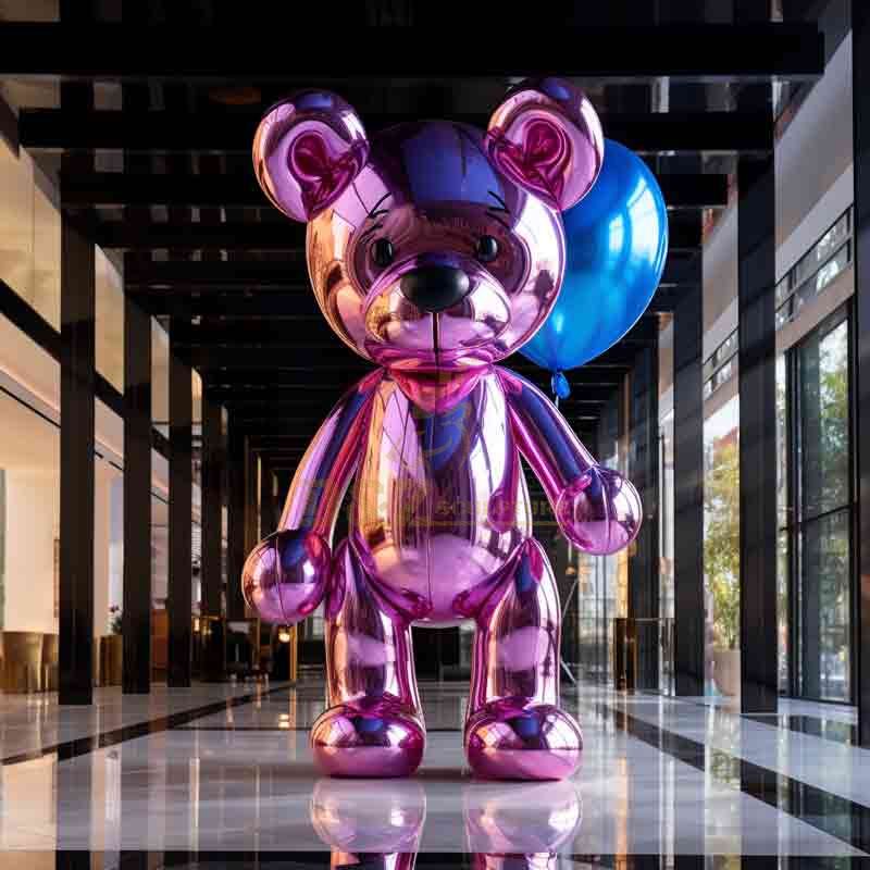 metal bear sculpture