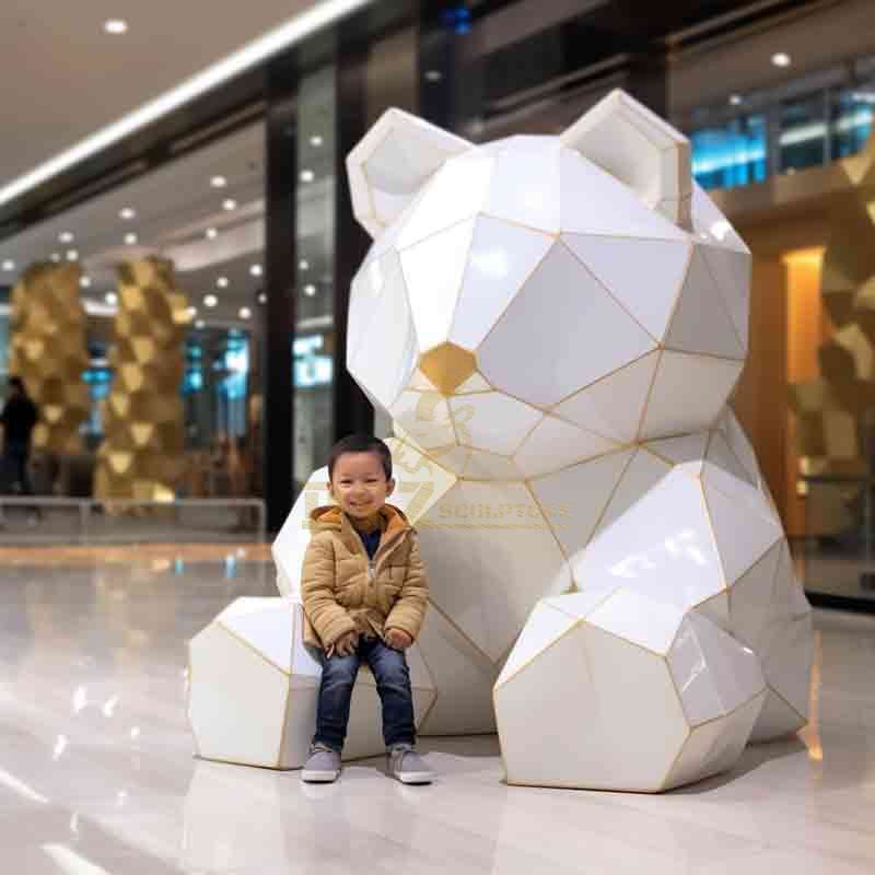 white bear sculpture