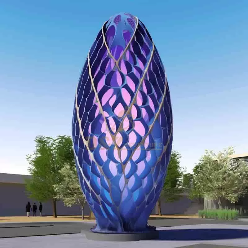 Beautiful large outdoor art light sculpture parametric DZ-644