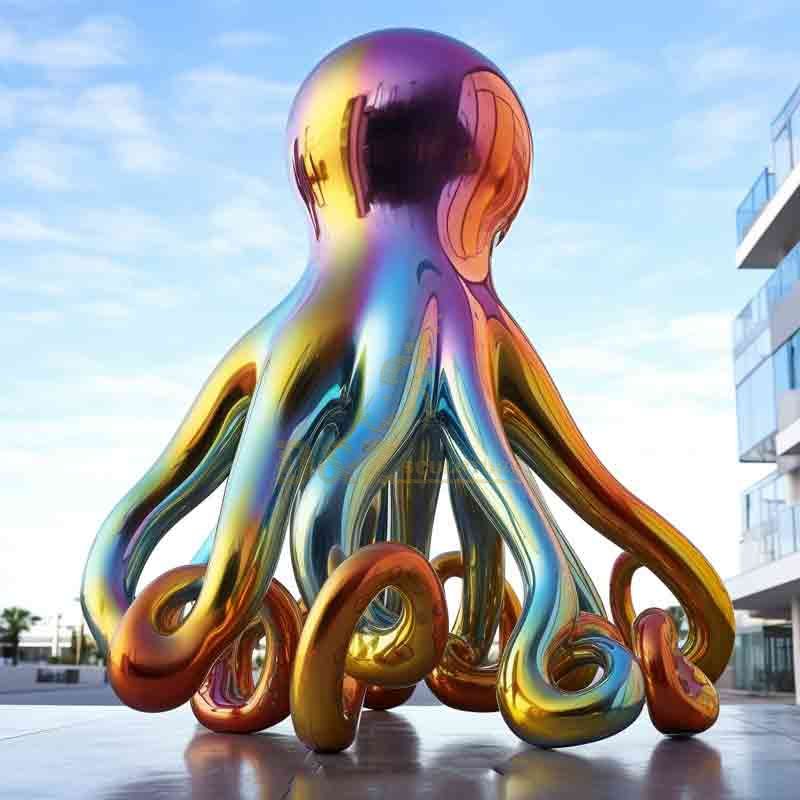 metal octopus sculpture