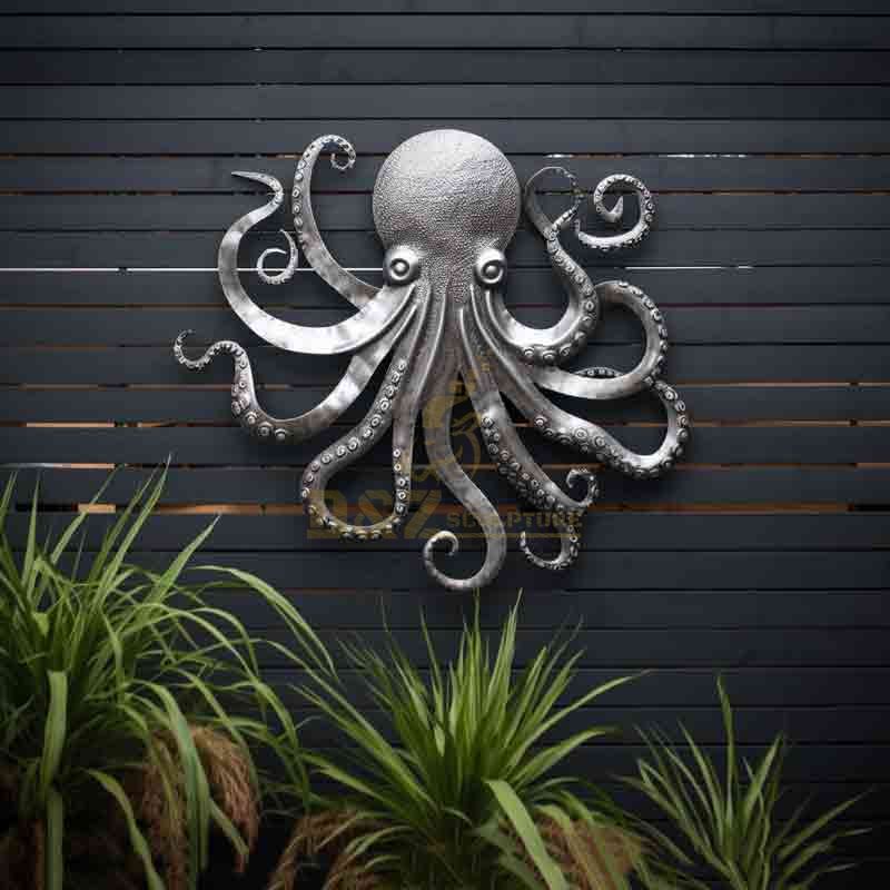 large octopus wall sculpture