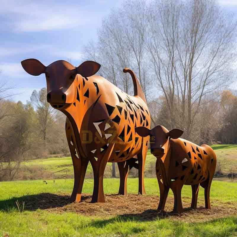 large cow sculpture