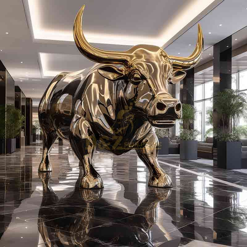 metal bull sculpture for sale