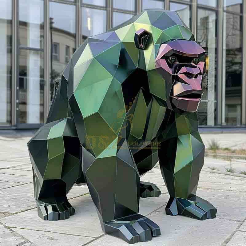 metal gorilla sculpture