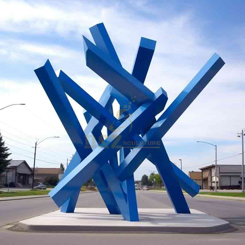 blue sculpture